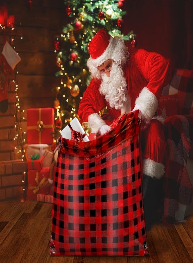 ونسينغ مجموعة أونسينغ من 6 أكياس هدايا كبيرة لعيد الميلاد، مقاس 36 × 56 بوصة، أكياس هدايا عملاقة لألعاب الأطفال مع 3 ملصقات وأربطة، اللون ج - Image 5